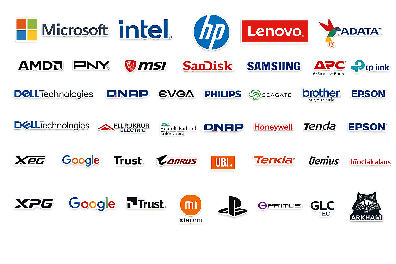 Partners tecnológicos: Microsoft, Intel, HP, Lenovo, ADATA, AMD, QNAP, Samsung, Epson y más